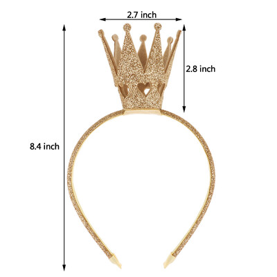 Παιδικά κοριτσάκια Tiara Crown Headbands Γυαλιστερό πάρτι Μαλλιά Στεφάνη γενεθλίων Κορδέλα για το νέο έτος Fairy Party Χριστουγεννιάτικες στολές