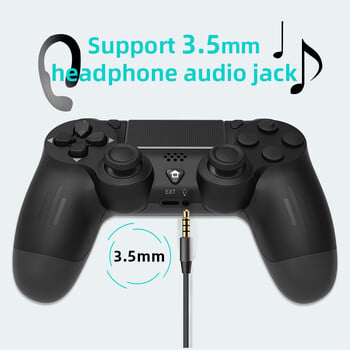 DATA FROG Bluetooth-съвместим безжичен контролер за PS4 Slim Pro PC Vibration 6-Axis Motion Sensor Joystick Gaming Gamepad