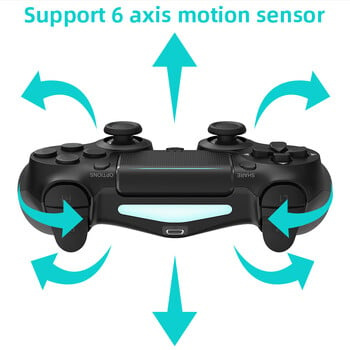 DATA FROG Bluetooth-съвместим безжичен контролер за PS4 Slim Pro PC Vibration 6-Axis Motion Sensor Joystick Gaming Gamepad