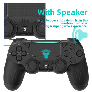 DATA FROG Bluetooth-съвместим безжичен контролер за PS4 Slim Pro PC Vibration 6-Axis Motion Sensor Joystick Gaming Gamepad