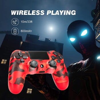 Για SONY PS4/Slim/Pro Ασύρματο χειριστήριο Υποστήριξη Bluetooth Wireless Gamepad για PlayStation4 Joystick Console για PC/Android