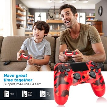 Για SONY PS4/Slim/Pro Ασύρματο χειριστήριο Υποστήριξη Bluetooth Wireless Gamepad για PlayStation4 Joystick Console για PC/Android