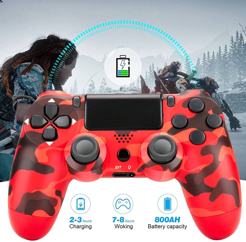SONY PS4/Slim/Pro vezeték nélküli vezérlőhöz Támogatás Bluetooth vezeték nélküli játékvezérlő PlayStation4 Joystick konzolhoz PC-hez/Androidhoz