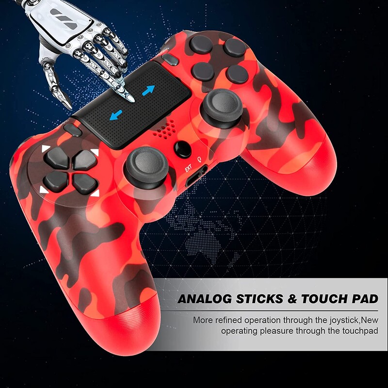 SONY PS4/Slim/Pro vezeték nélküli vezérlőhöz Támogatás Bluetooth vezeték nélküli játékvezérlő PlayStation4 Joystick konzolhoz PC-hez/Androidhoz