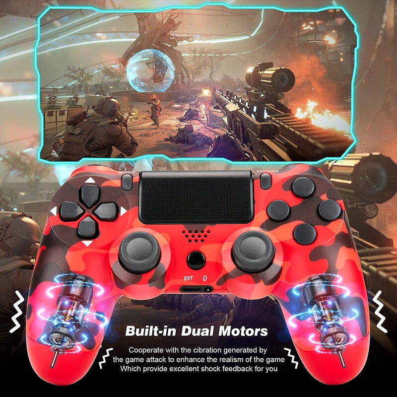 SONY PS4/Slim/Pro vezeték nélküli vezérlőhöz Támogatás Bluetooth vezeték nélküli játékvezérlő PlayStation4 Joystick konzolhoz PC-hez/Androidhoz