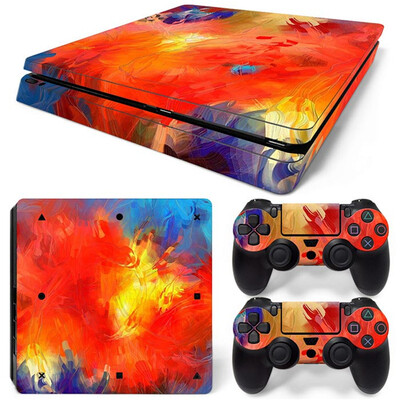PS4-hez Slim Decal Bőrvédő matrica PS4 Slim konzol- és vezérlőmatricákhoz, vinyl