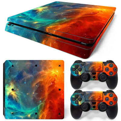 PS4-hez Slim Decal Bőrvédő matrica PS4 Slim konzol- és vezérlőmatricákhoz, vinyl