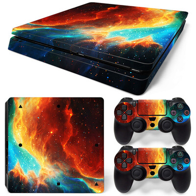 PS4-hez Slim Decal Bőrvédő matrica PS4 Slim konzol- és vezérlőmatricákhoz, vinyl