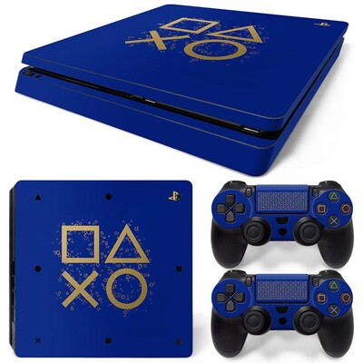 Skin Wrap for PS4 Slim Protective Vinyl Decal for PS4 Slim Game Accessories Sticker cover for PS4 Slim Controller