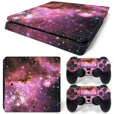 Skin Wrap for PS4 Slim Protective Vinyl Decal for PS4 Slim Game Accessories Sticker cover for PS4 Slim Controller