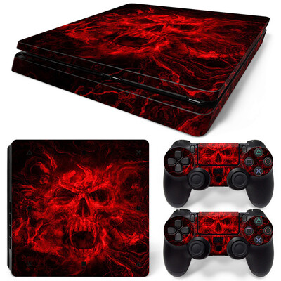 Skin Wrap for PS4 Slim Protective Vinyl Decal for PS4 Slim Game Accessories Sticker cover for PS4 Slim Controller
