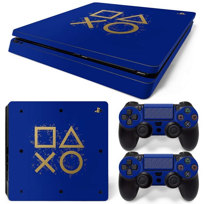 Skin Wrap for PS4 Slim Protective Vinyl Decal for PS4 Slim Game Accessories Sticker cover for PS4 Slim Controller