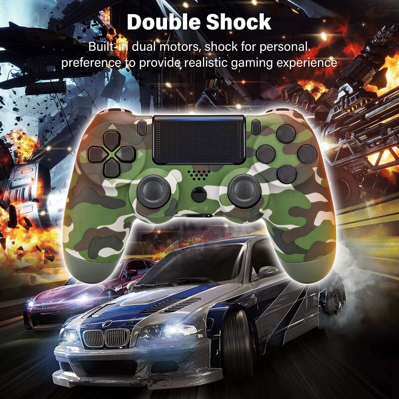 Bluetooth-kompatibilis játékvezérlő PS4/Slim/Pro vezeték nélküli játékvezérlőhöz PC-hez Dual Vibration Joystick IOS/Android rendszerhez