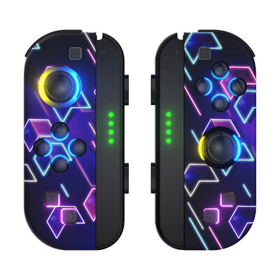 Joypad pre Nintendo Switch/Led Lite Joystick Bezdrôtový RGB gamepad s úchopom, podpora funkcie prebudenia a turba, 6 osí