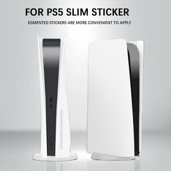 За PS5 Slim Host Среден стикер Декорация на тънка конзола Прахоустойчив стикер Диск CD устройство/цифрова конзола Стикер