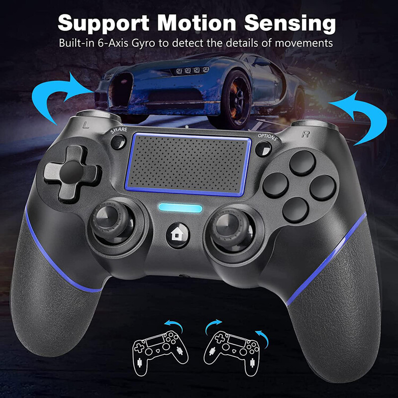 Controler wireless USB Gamepad Joypad Controller cu vibrație duală pentru PS4/ Slim/Pro/PC (Win 7/8/10)