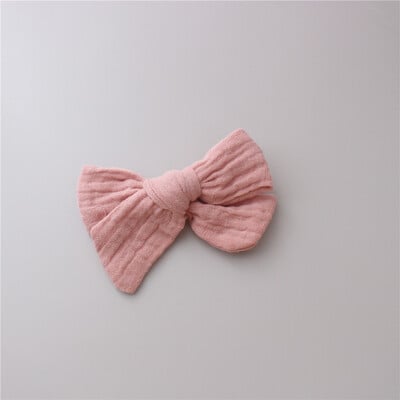 1PC muselină bumbac leopard imprimare florală agrafe de păr cu fundătură pentru fetițe Agrafe de păr pentru copii accesorii de păr