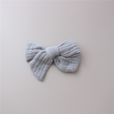 1PC muselină bumbac leopard imprimare florală agrafe de păr cu fundătură pentru fetițe Agrafe de păr pentru copii accesorii de păr