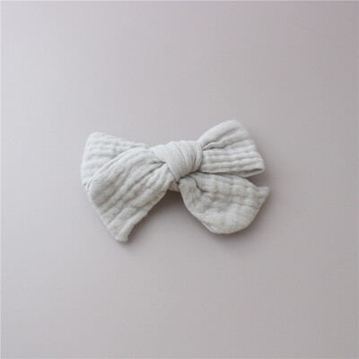 1PC muselină bumbac leopard imprimare florală agrafe de păr cu fundătură pentru fetițe Agrafe de păr pentru copii accesorii de păr