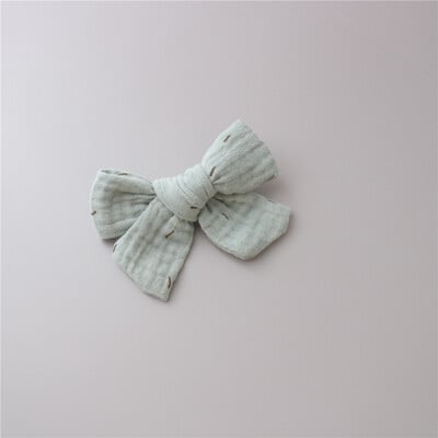 1PC muselină bumbac leopard imprimare florală agrafe de păr cu fundătură pentru fetițe Agrafe de păr pentru copii accesorii de păr