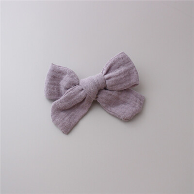 1PC muselină bumbac leopard imprimare florală agrafe de păr cu fundătură pentru fetițe Agrafe de păr pentru copii accesorii de păr