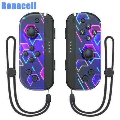 Работи идеално за Nintendo Switch/Oled/Lite за Joycons BT Controller W/ Turbo Vibration Colorful Pattern Аксесоари за игри
