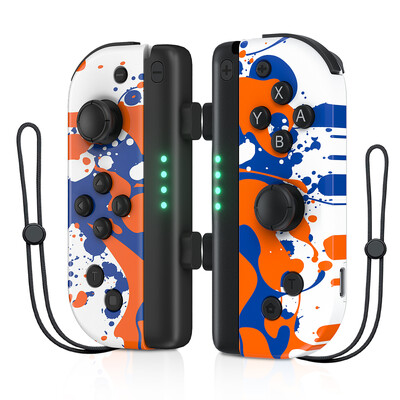 Funguje perfektne pre Nintendo Switch/OLED/Lite pre Joy-Con BT ovládač s turbo vibráciou, farebným vzorom, herné príslušenstvo