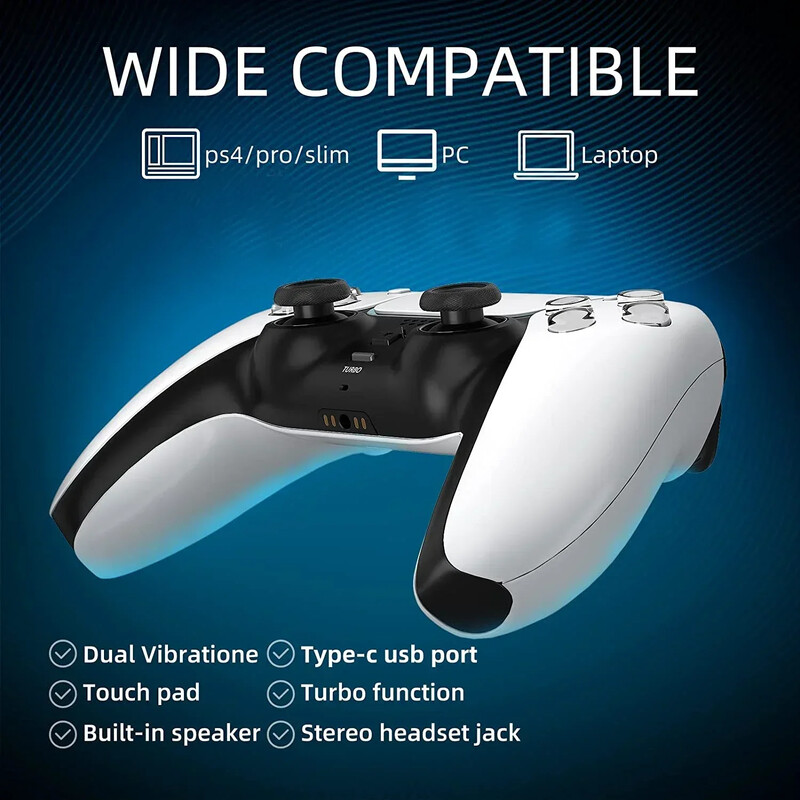 Bežična joystick Bluetooth Ps4 kontroler Gamepad 6-osna igra Mando Joypad za PS4/PS4 Slim/PC/Steam/iPad/Tablet/Andriod