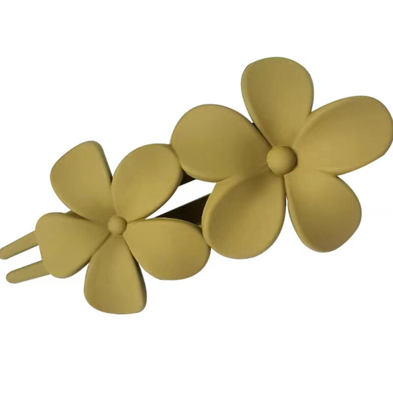 Letné nové vlasové sponky, doplnky, elegantné matné motýlie kvetinové sponky pre ženy, jednoduché sponky do vlasov s kačacím zobákom