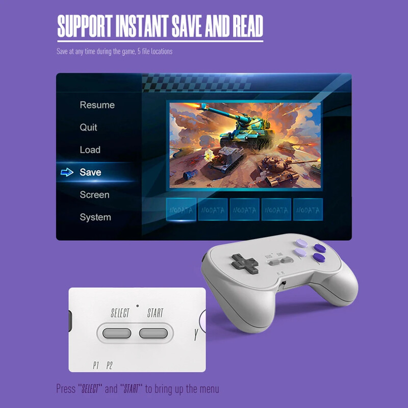 1/2BUC 2.4G Controler de joc fără fir pentru DATA FROG SF2000 3.5” Consolă de jocuri portabilă retro Accesorii pentru jocuri Gamepad fără fir