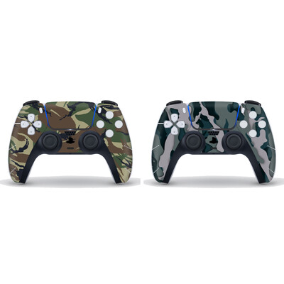 Autocolant cu piele de camuflaj pentru controlerul Sony PS5 Protector Joypad Protector Decal anti-zgârieturi Capac Gamepad Joystick Accesorii pentru jocuri