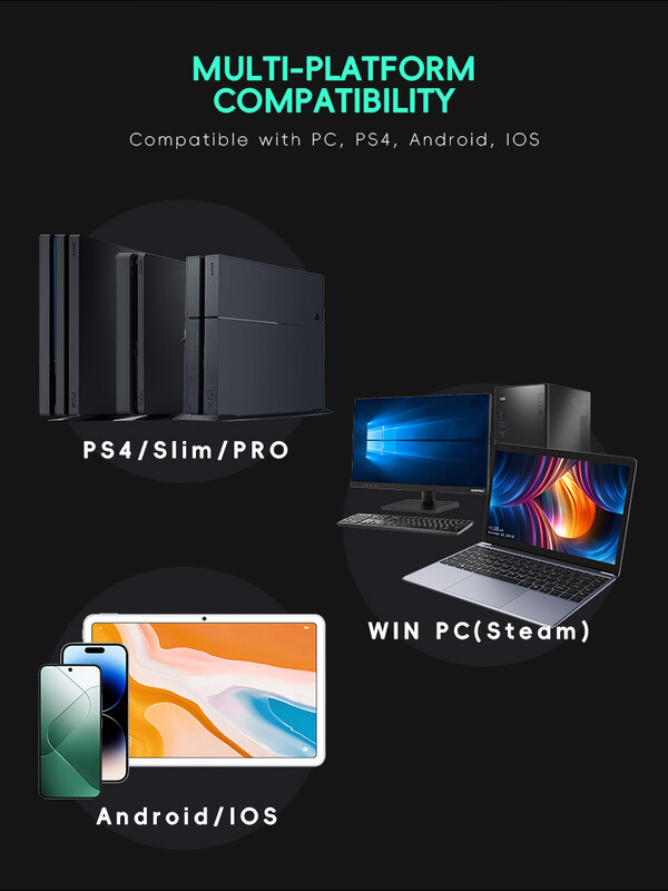 DATA FROG vezeték nélküli játékvezérlők Bluetooth-kompatibilis Spide Gamepad PS4 Gamepadhoz Slim/Pro konzolos játék Joystick PC-hez