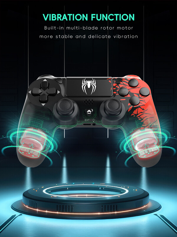 DATA FROG vezeték nélküli játékvezérlők Bluetooth-kompatibilis Spide Gamepad PS4 Gamepadhoz Slim/Pro konzolos játék Joystick PC-hez