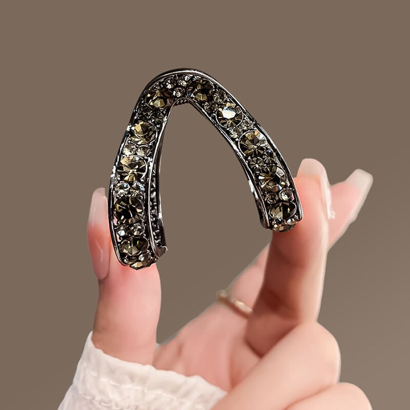 Noua clemă de păr mini cu stras pentru femei, mic, la modă, anti-cădere, metal, coadă de cal înaltă, gheare de păr, accesorii de păr