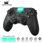 Data Frog bežični kontroler za Nintendo Switch/Lite/OLED Switch Pro Joystick s NFC Turbo podesivim vibracijama Gamepad