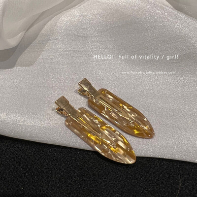 2/4 buc. Agrafă de păr simplu, roz Sakura, fără sudură, foaie de acetat pentru femei, fără breton, agrafă pentru picior de rață, agrafă, instrument de coafat păr