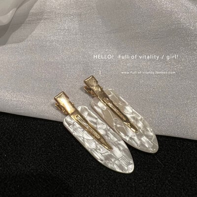 2/4 buc. Agrafă de păr simplu, roz Sakura, fără sudură, foaie de acetat pentru femei, fără breton, agrafă pentru picior de rață, agrafă, instrument de coafat păr