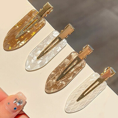 2/4 buc. Agrafă de păr simplu, roz Sakura, fără sudură, foaie de acetat pentru femei, fără breton, agrafă pentru picior de rață, agrafă, instrument de coafat păr