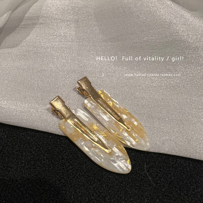 2/4 buc. Agrafă de păr simplu, roz Sakura, fără sudură, foaie de acetat pentru femei, fără breton, agrafă pentru picior de rață, agrafă, instrument de coafat păr