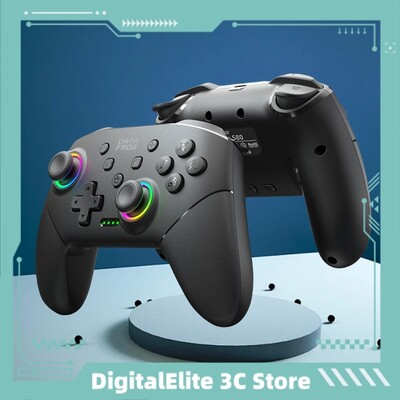 2024 Data Frog Wireless Bluetooth Switch játékvezérlő Rgb Light Flowing Light Shell Megfelelő Nintendo Switch Switch Lite