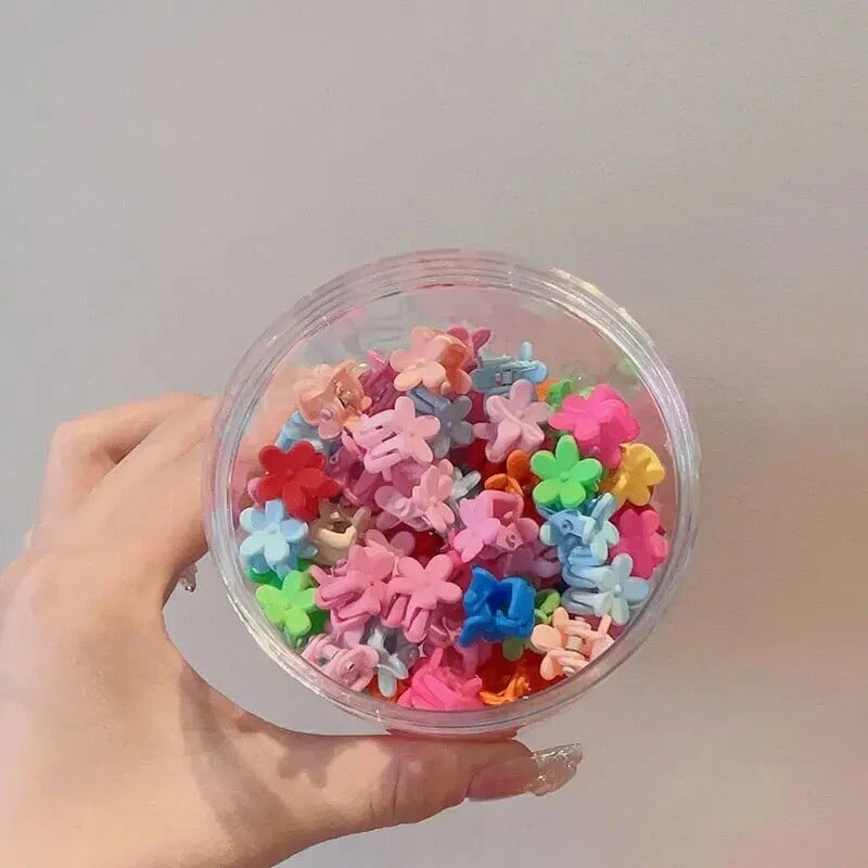 50 ks minimalistických pevných vlasových pazúrov, mini roztomilých banánov, kreslených pokrývok hlavy, protišmykových doplnkov na úpravu vlasov
