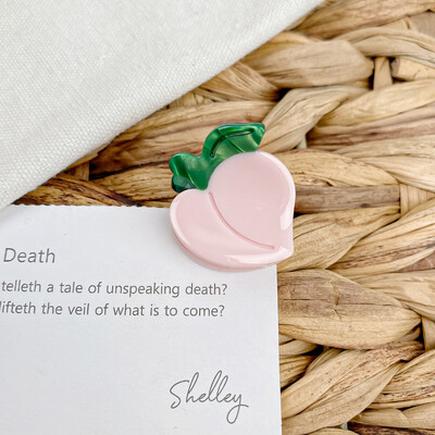 Izsmalcināti mini etiķskābe, jauki augļi, lūstoši mati, sprādzieni matu aksesuāri