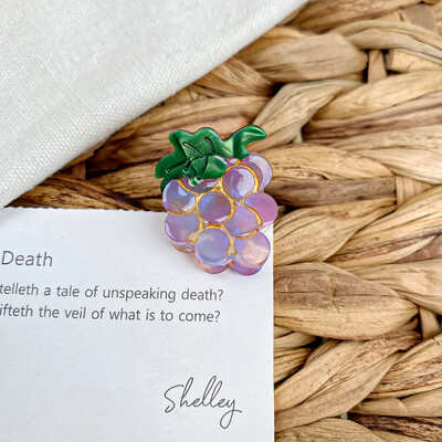 Izsmalcināti mini etiķskābe, jauki augļi, lūstoši mati, sprādzieni matu aksesuāri