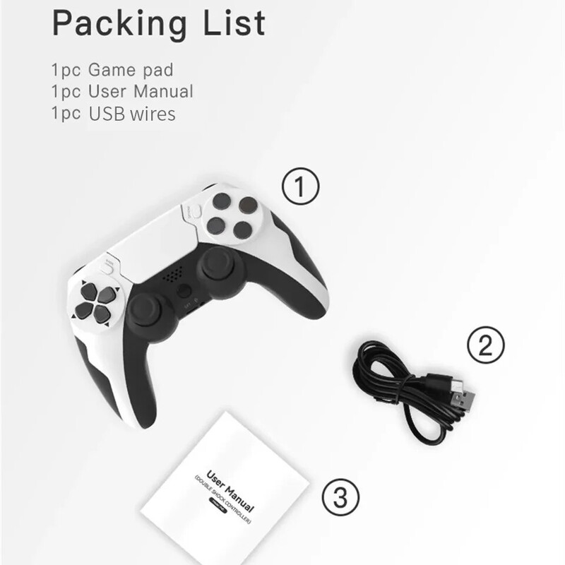 GAMINJA P48 bežični gamepad sa šestosnim žiroskopom kontroler igre za PS4 PS3 konzole osvaja 7 8 10 dvostruki vibracijski PC joystick