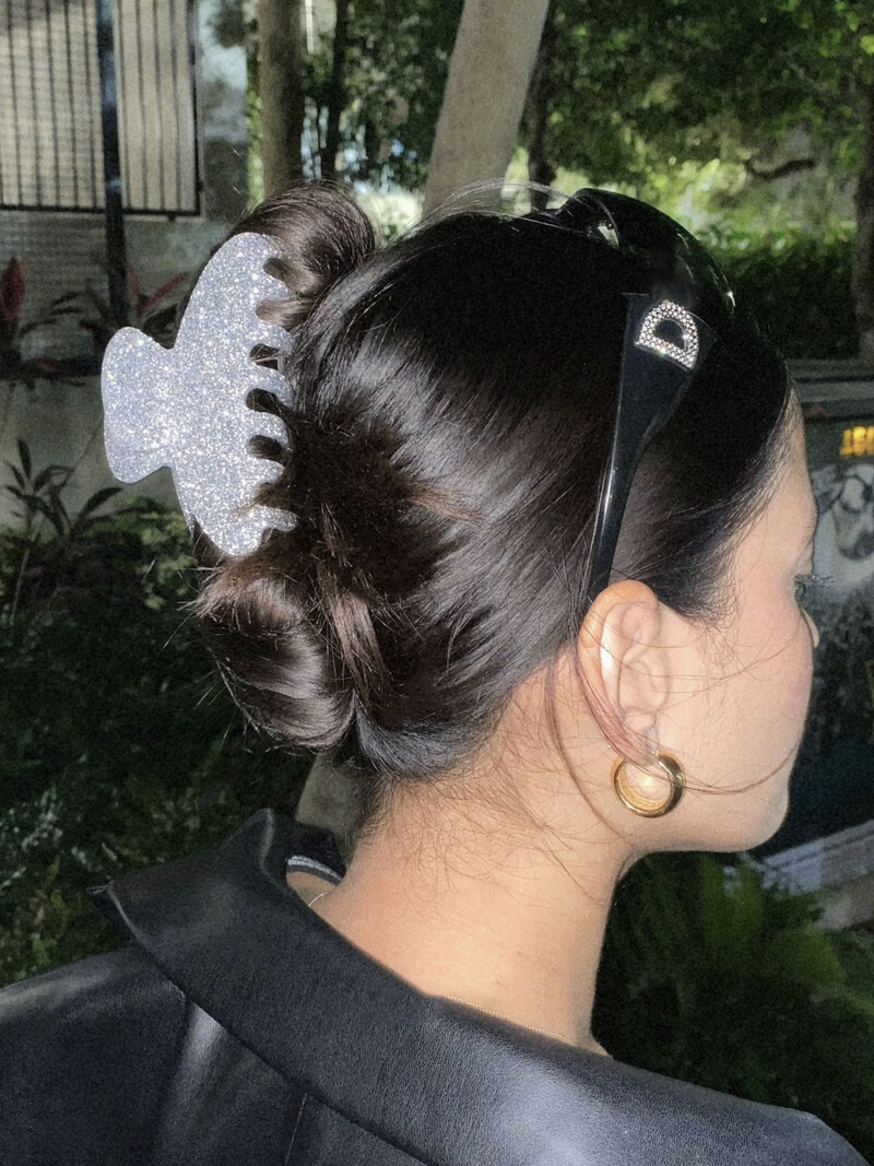 1kom svjetlucave kopče za kosu, modne kopče za morske pse, velike geometrijske kopče za kosu, elegantni ženski dodaci za kosu