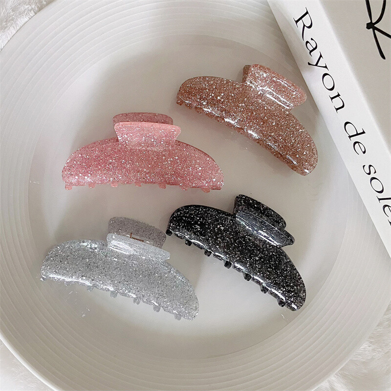 1kom svjetlucave kopče za kosu, modne kopče za morske pse, velike geometrijske kopče za kosu, elegantni ženski dodaci za kosu