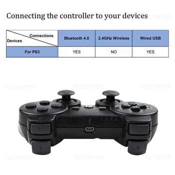 Ασύρματο Gamepad για χειριστήριο PS3 Κονσόλα χειριστηρίου Joystick για Playstation 3 Αξεσουάρ Joypad Υποστήριξη Bluetooth