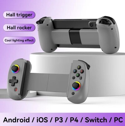 Teleskopický ovládač gamepadu D8 Joystick Turbo 6-osý gyroskopický vibračný bezdrôtový Bluetooth 5.2 pre Android IOS PS3 PS4 Switch iPad