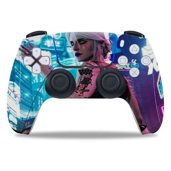 Decal Skin Sticker за PS5 PlayStation 5 Геймпад Контролер Джойстик Аксесоари за игри Защитни противоплъзгащи стикери за прах