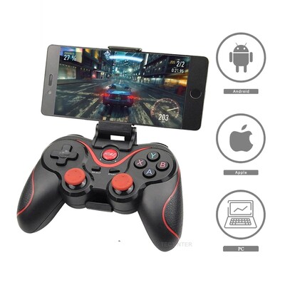 Terios T3 X3 bezvadu kursorsvira Gamepad PC spēļu kontrollera atbalsts Bluetooth BT3.0 kursorsvira mobilā tālruņa planšetdatora televizora kastes turētājam